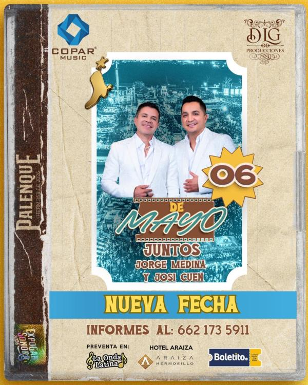 boletos Juntos palenque hermosillo expogan 2026