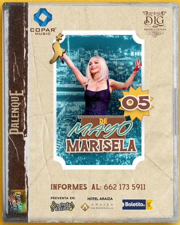 boletos Marisela palenque hermosillo expogan 2026